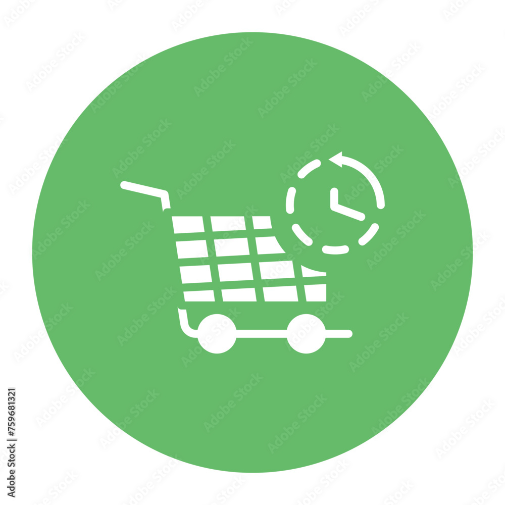 Cart Pending icon vector image. Can be used for Ecommerce Store. Cart Pending icon vector image. Can be used for Ecommerce Store.