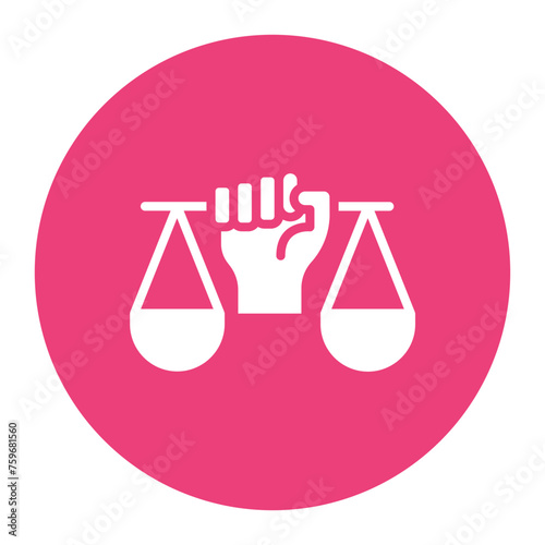 Civil Rights icon vector image. Can be used for Protesting and Civil Disobedience.