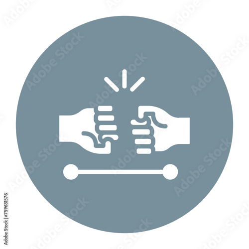 Counter Protest icon vector image. Can be used for Protesting and Civil Disobedience.