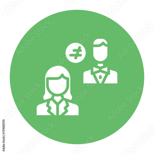 Discrimination icon vector image. Can be used for Protesting and Civil Disobedience.