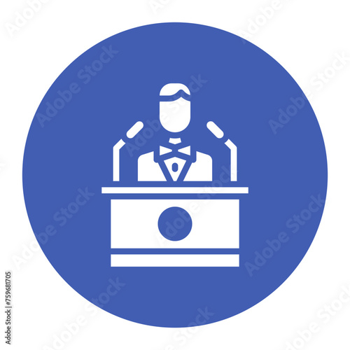 Politics icon vector image. Can be used for Protesting and Civil Disobedience.