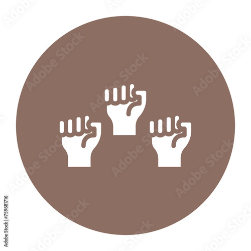 Protest icon vector image. Can be used for Protesting and Civil Disobedience.