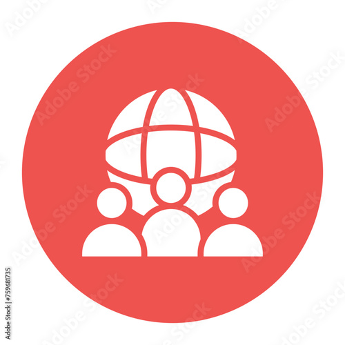 Society icon vector image. Can be used for Protesting and Civil Disobedience.