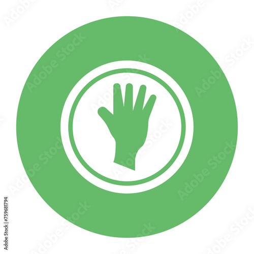 Stop icon vector image. Can be used for Protesting and Civil Disobedience.