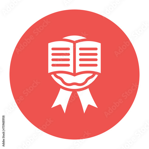 Literary Award icon vector image. Can be used for Literature.