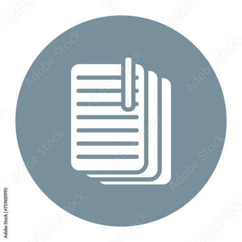 Note icon vector image. Can be used for Literature.