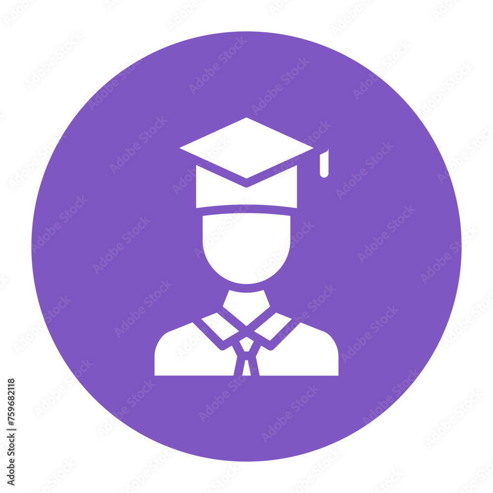 Student Male icon vector image. Can be used for Literature. Student Male icon vector image. Can be used for Literature.