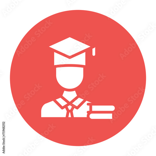 Scholar Male icon vector image. Can be used for Literature.
