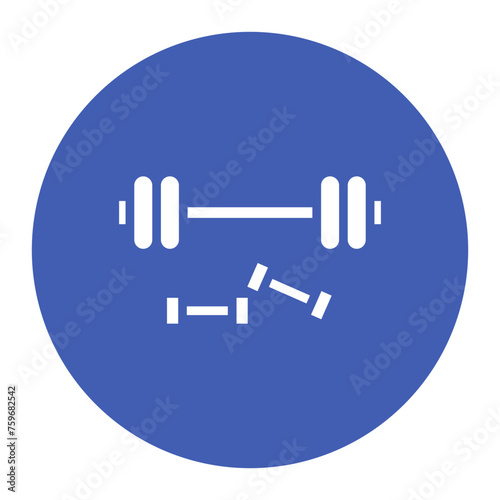 Dumbbell icon vector image. Can be used for Lifestyles.