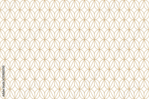 Luxury geometric seamless art deco pattern background for fabric, wallpaper, card, or wrapping paper. Vector illustration.