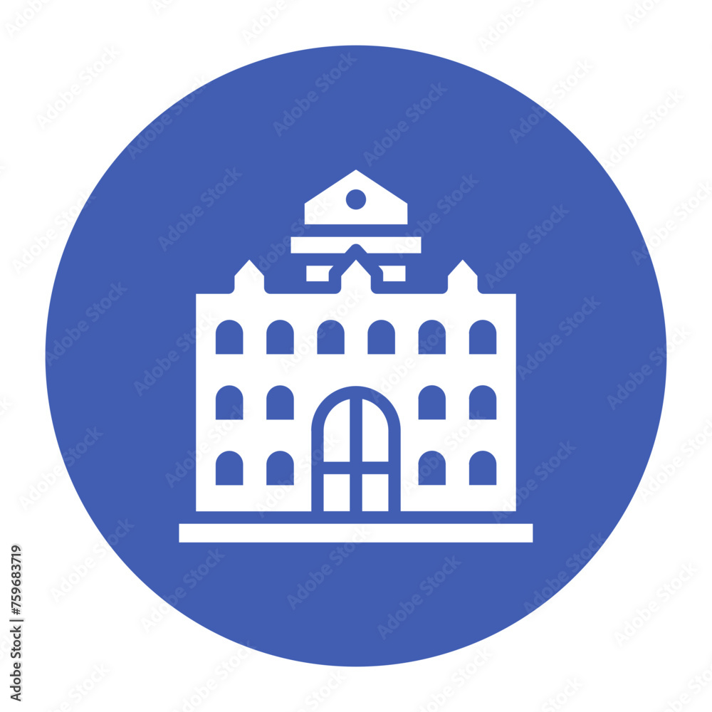 University icon vector image. Can be used for Achievements.