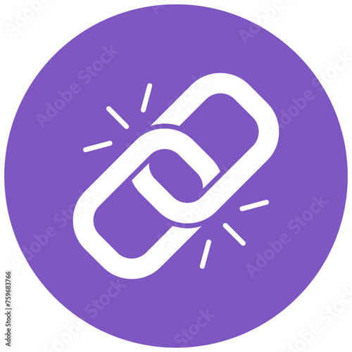 Hyperlink icon vector image. Can be used for User Interface.