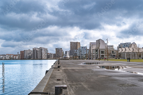 Foto New harbor front in the center of Aalborg, Denmark