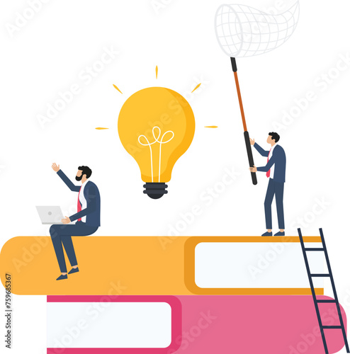 Adobe IllustraCreative Learning and reading books to gain knowledge, intelligence and thinking skills or lifelong learning, Research and study for personal growth concept,
tor Artwork