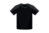 vector black t-shirt mockup
