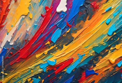 abstract colorful background with splashes