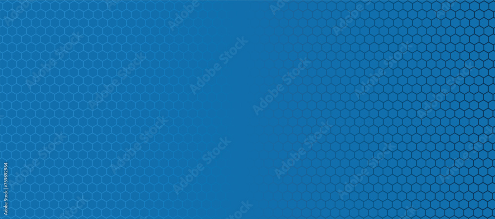 Abstract blue vector banner with hexagon grid. Seamless pattern background Abstract blue vector banner with hexagon grid. Seamless pattern background