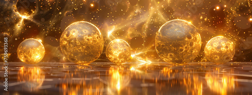 Astral Orbs: Celestial Bodies in Harmony