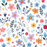 Cute pattern in small flower. Small colorful flower