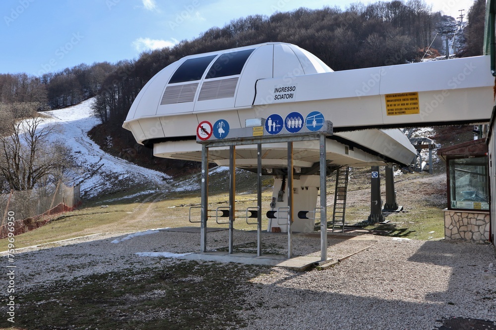 Campitello Matese - Ingresso sciatori alla Seggiovia Del Caprio