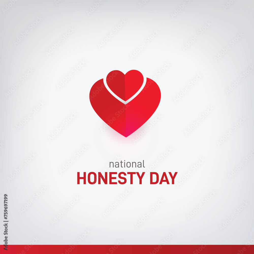 National Honesty Day. Honesty Day creative poster, banner, social media post etc. 
