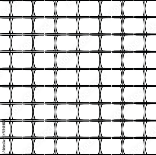 Imitation of simple tiles or grid of lines