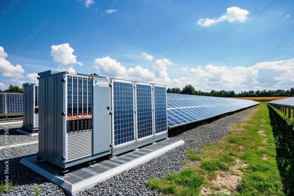 Battery storage for a photovoltaic power system. Battery storage for a photovoltaic power system.