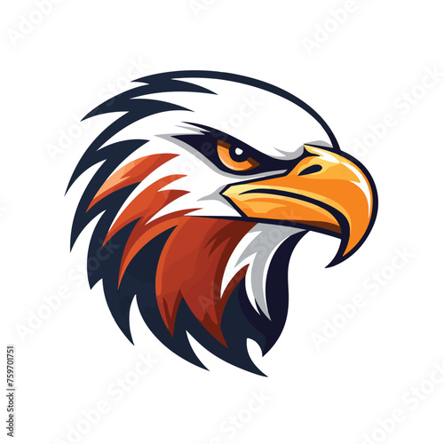 Eagle logo design vector. Sport Eagle logo template