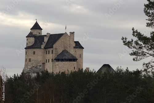 Royal Castle Bobolice in Bobolice  Poland.