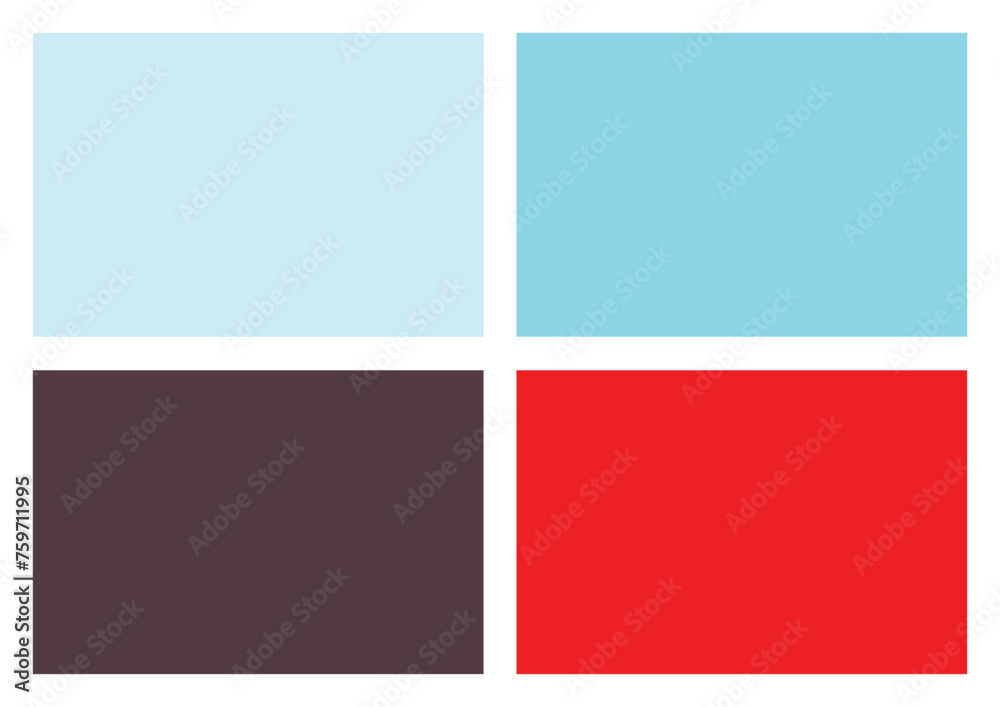 Obraz premium Modern red color palette vector illustration