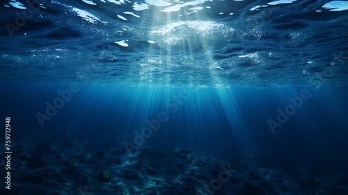 underwater scene with bubbles © Arti