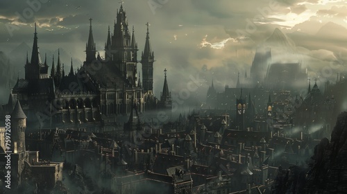 a city in the Gothic style © Сергей Безрученко