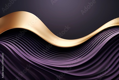 3d modern wave curve abstract background luxury paper cut. Perfect for design template. Generative AI. V41 photo