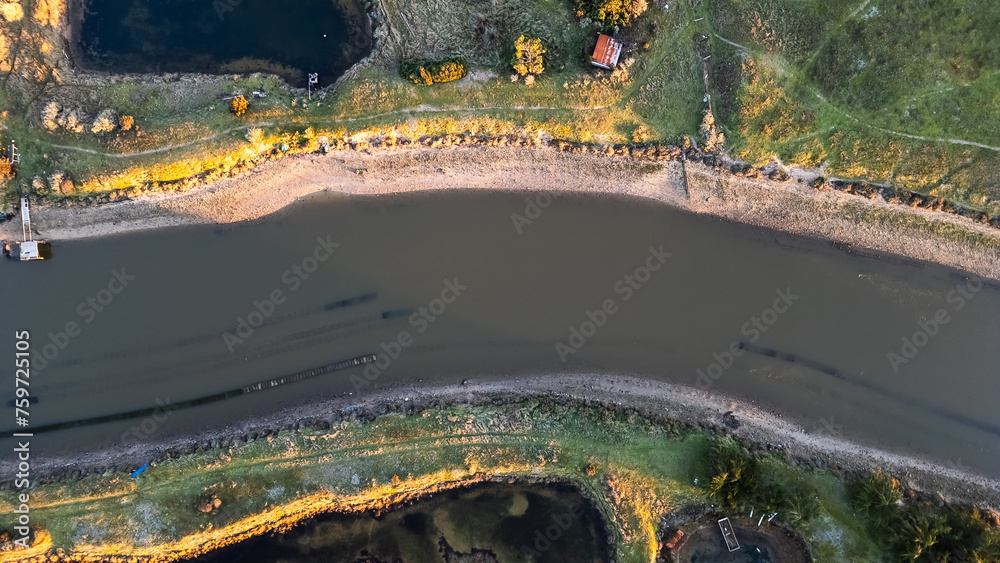 Gachere marshes in Brem sur Mer, Vendee, France