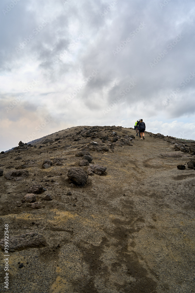 A guided trip to the active volcano Mount Yasur on Tanna Island, Vanuatu