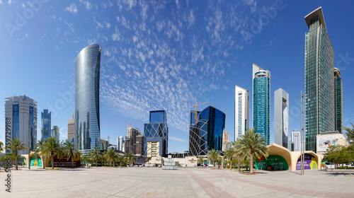 Obraz na płótnie Doha skyline w salonie