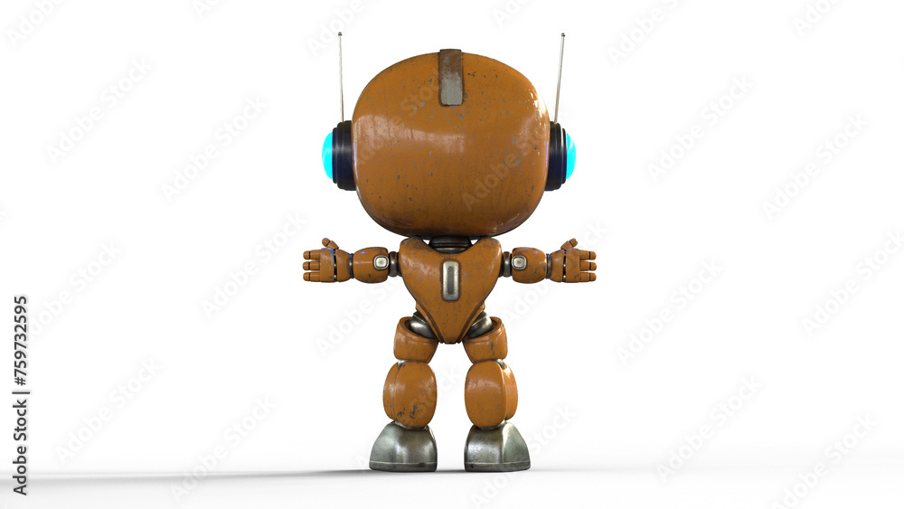 Naklejka premium robot 