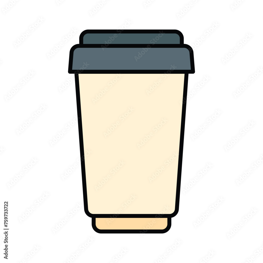 coffee cup icon vector template design flat and simple coffee cup icon vector template design flat and simple