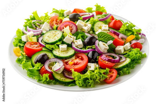 Fresh Greek Salad with Feta