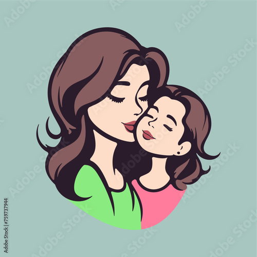 kissing mom on mothers day ic...