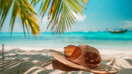 sunglasses on the beach