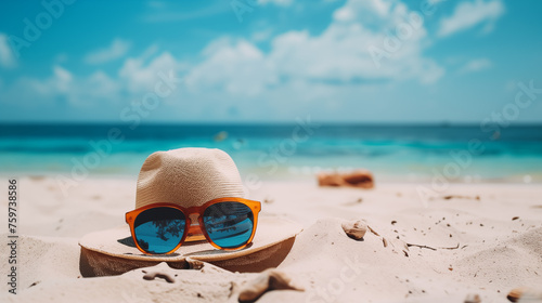 sunglasses on the beach