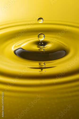 Creative photography of water drops and water waves For use as a background image or wallpaper.