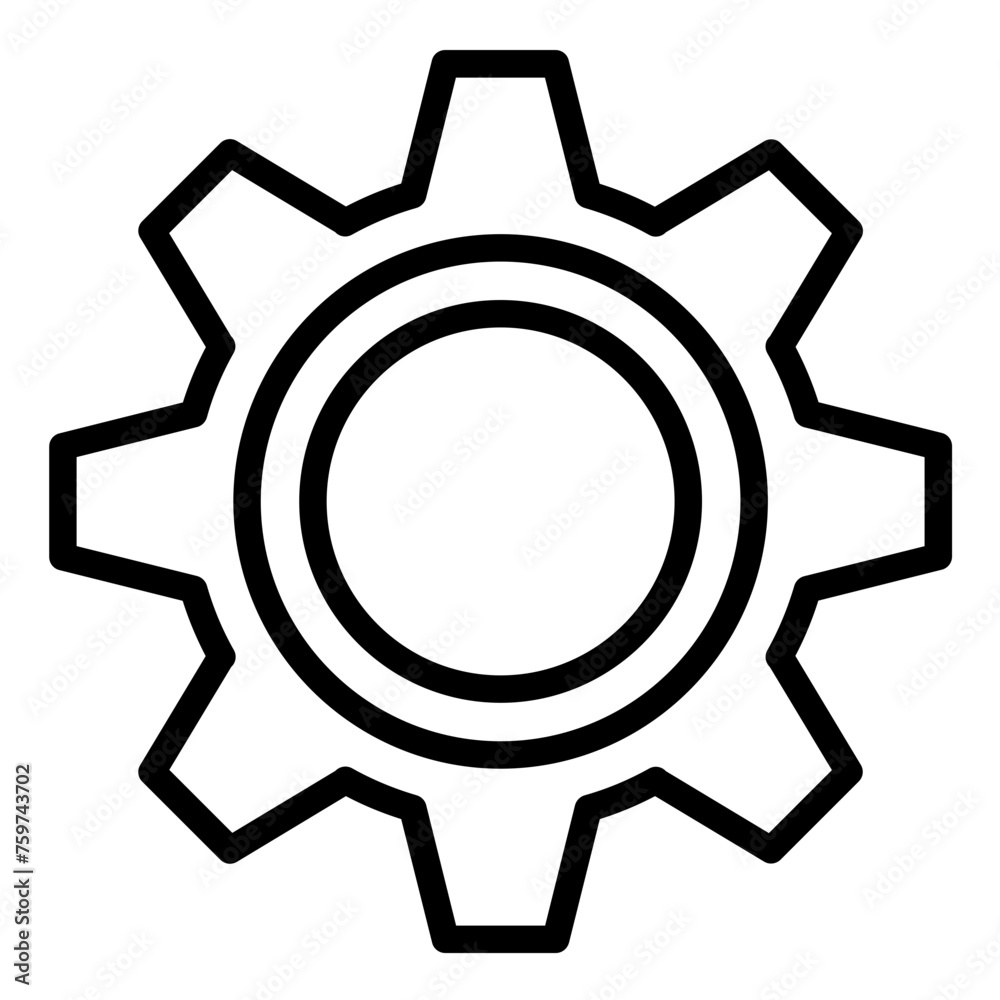 Vector Design Engine Block Icon Style