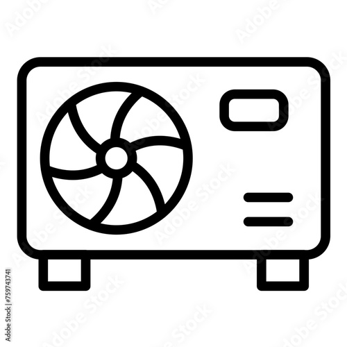 Vector Design AC Compressor Icon Style