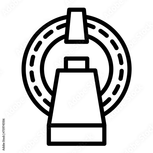 Vector Design MRI Scan Icon Style