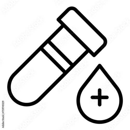 Vector Design Blood Test Icon Style photo