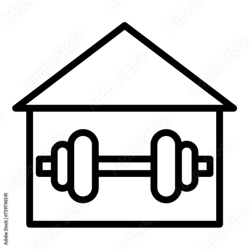 Vector Design Fitness Center Icon Style
