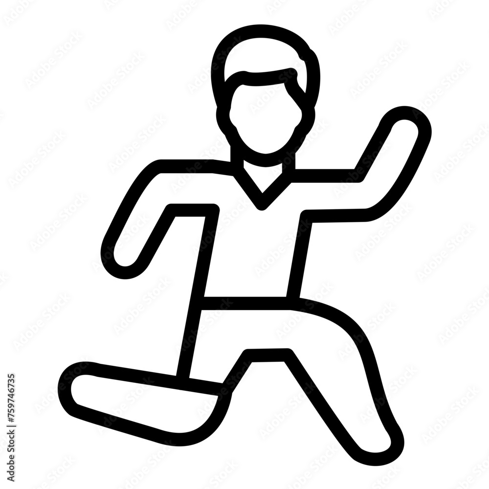 Vector Design Physical Fitness Icon Style Vector Design Physical Fitness Icon Style