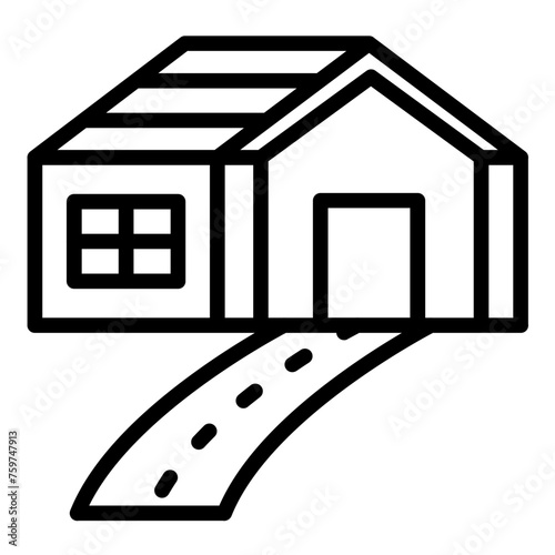 Vector Design Driveway Icon Style